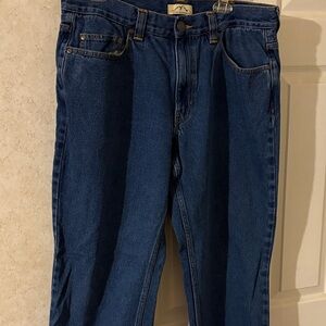 Blue Mountain Men's wide leg Denim Jeans size 36 waist Dark Blue